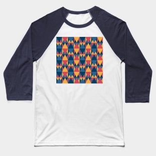 Triangle Abstract Pattern Baseball T-Shirt